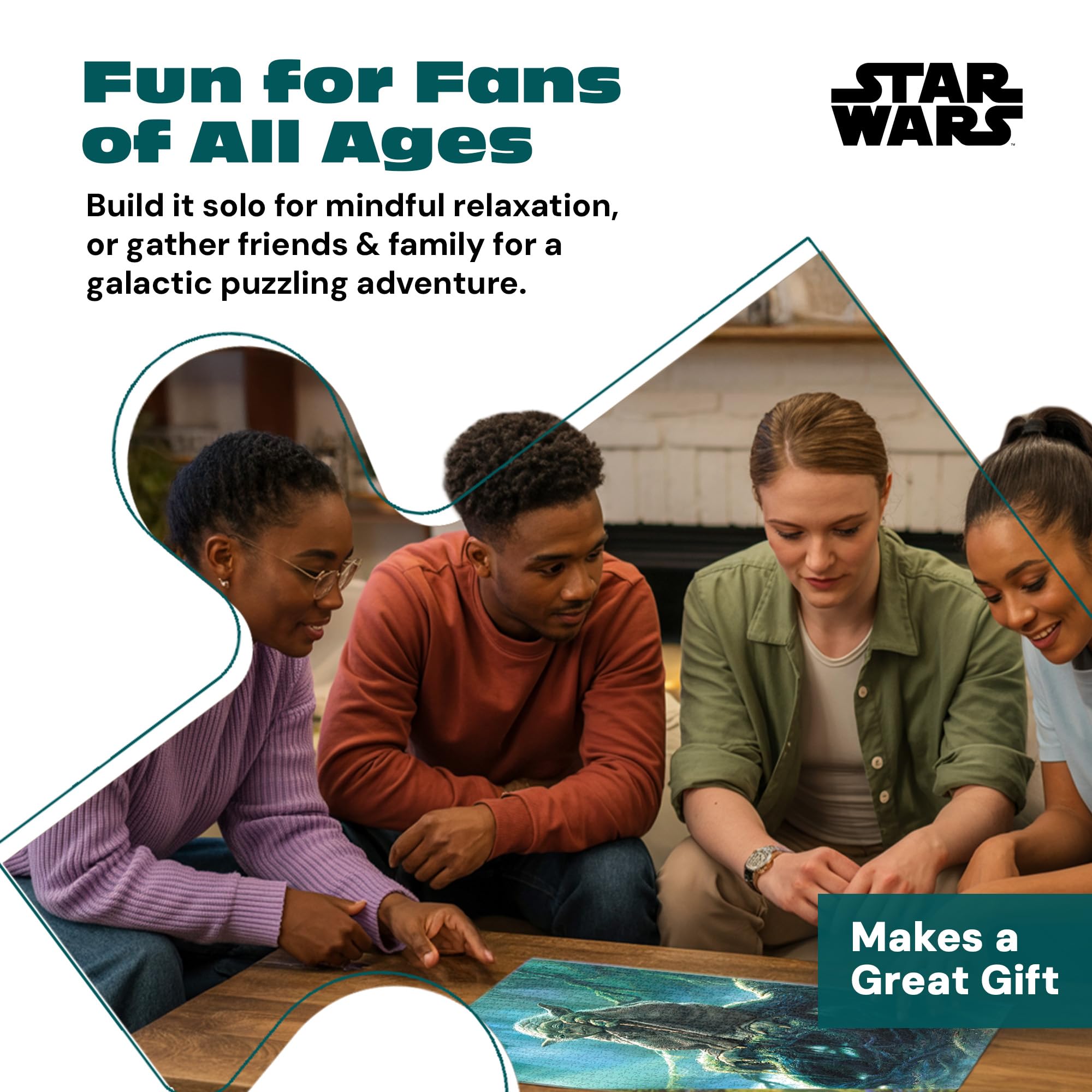 Buffalo Games - Star Wars - Yoda - 1000 Piece Jigsaw Puzzle For Adults -Challenging Puzzle Perfect for Game Nights - Finished Size is 26.75 x 19.75 - Image 4
