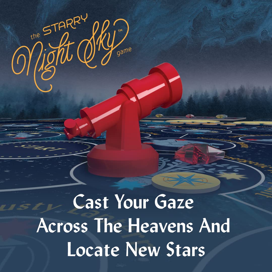 Buffalo Games - Starry Night Sky Game - Exploration Mission Based competative Sky Mapping Game - Goal Track Oriented Point System - Rich Board Layout with Unique Movement Rules - Image 3